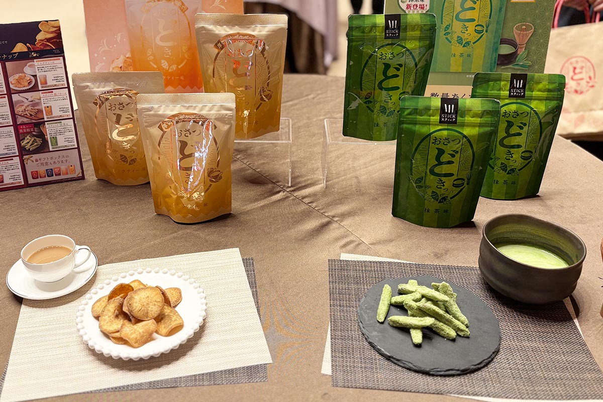 おさつどきっのミルクティー味と抹茶味