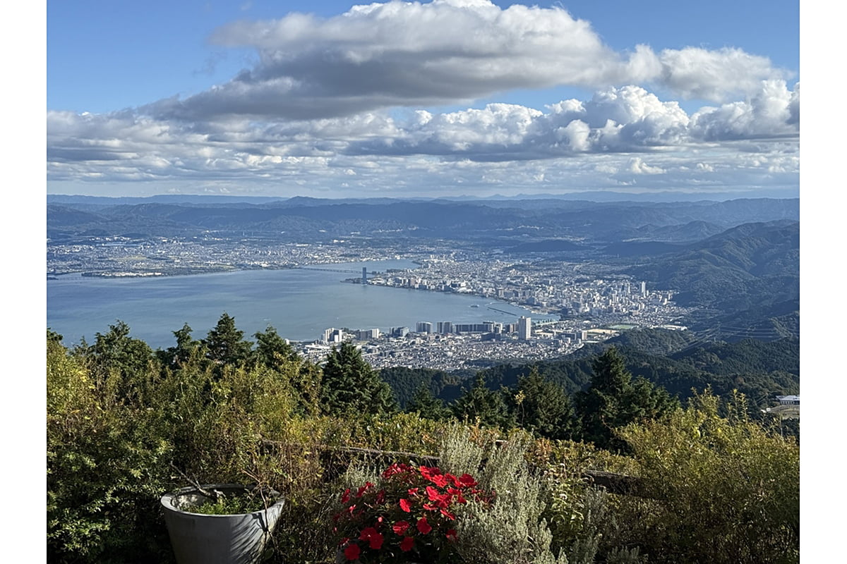 比叡山山頂からの琵琶湖の眺望