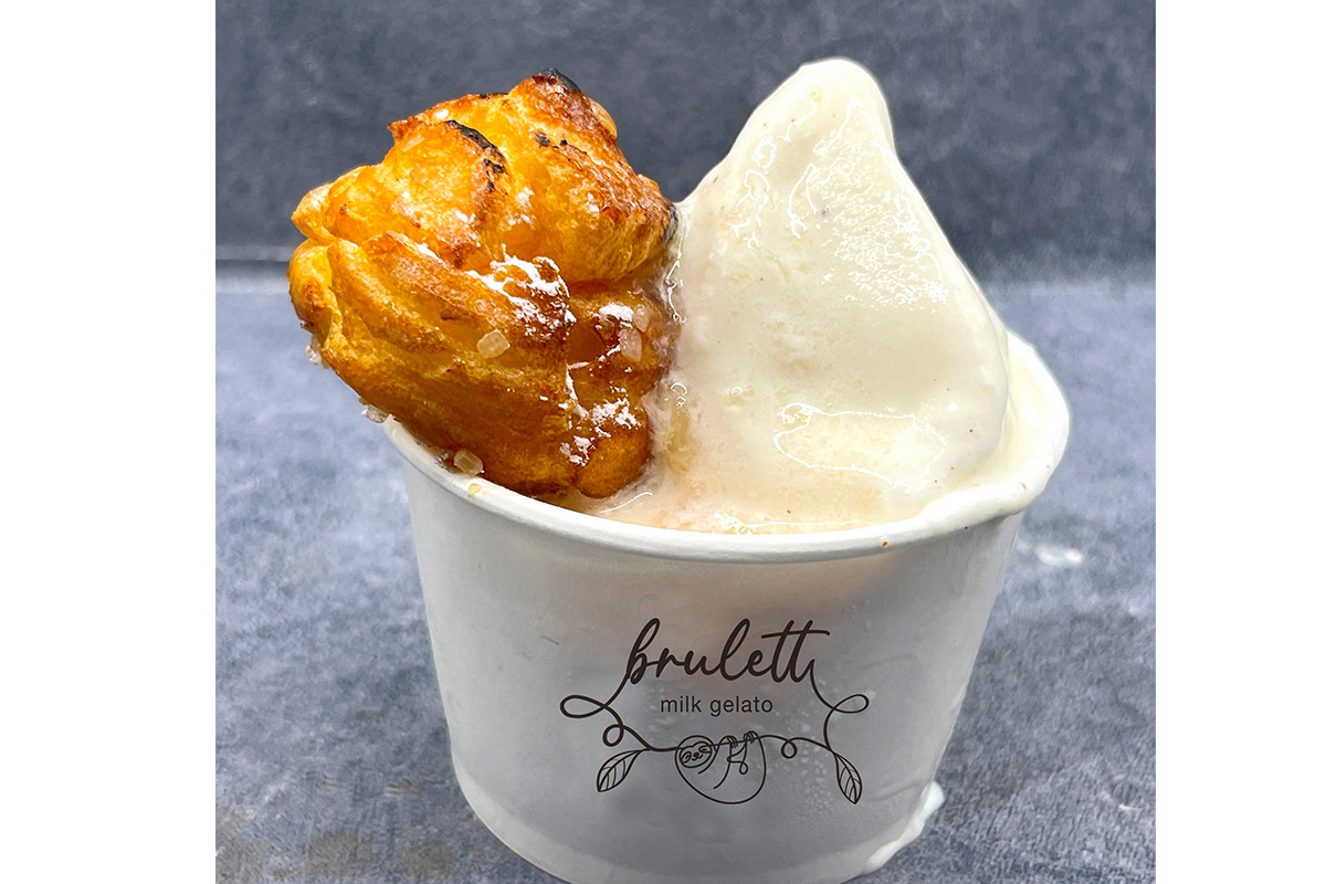ブリュレット北千里のミルクジェラート