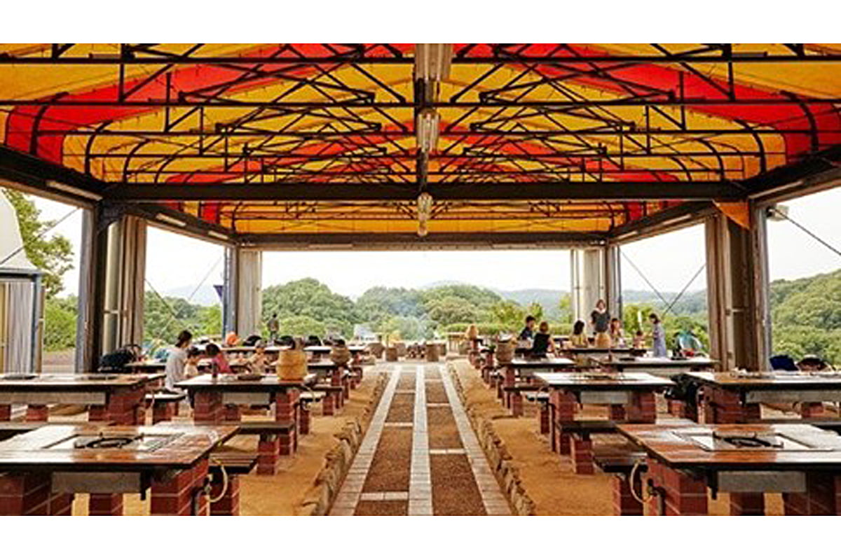 こうべアグリパークのバーベキュー場