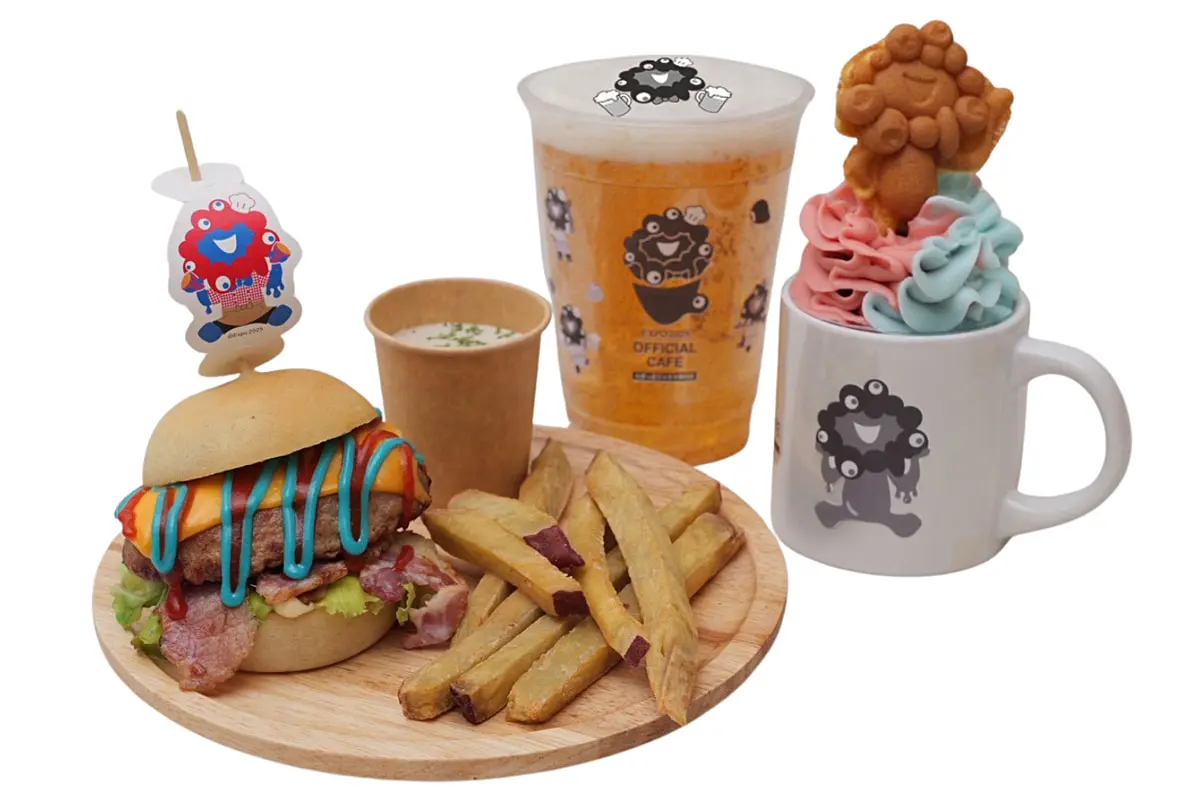 ついに登場！ミャクミャクの万博公式カフェが梅田に、限定メニューも