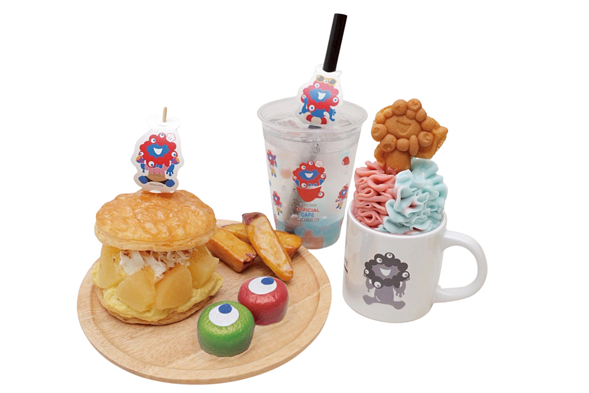 らぽっぽ特製ミャクミャクおいもスイーツプレート