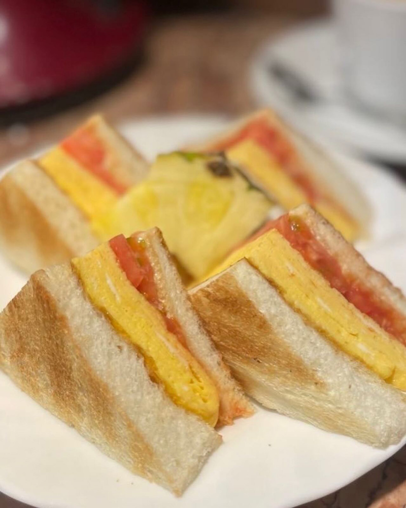 喫茶サンシャインのたまごサンド