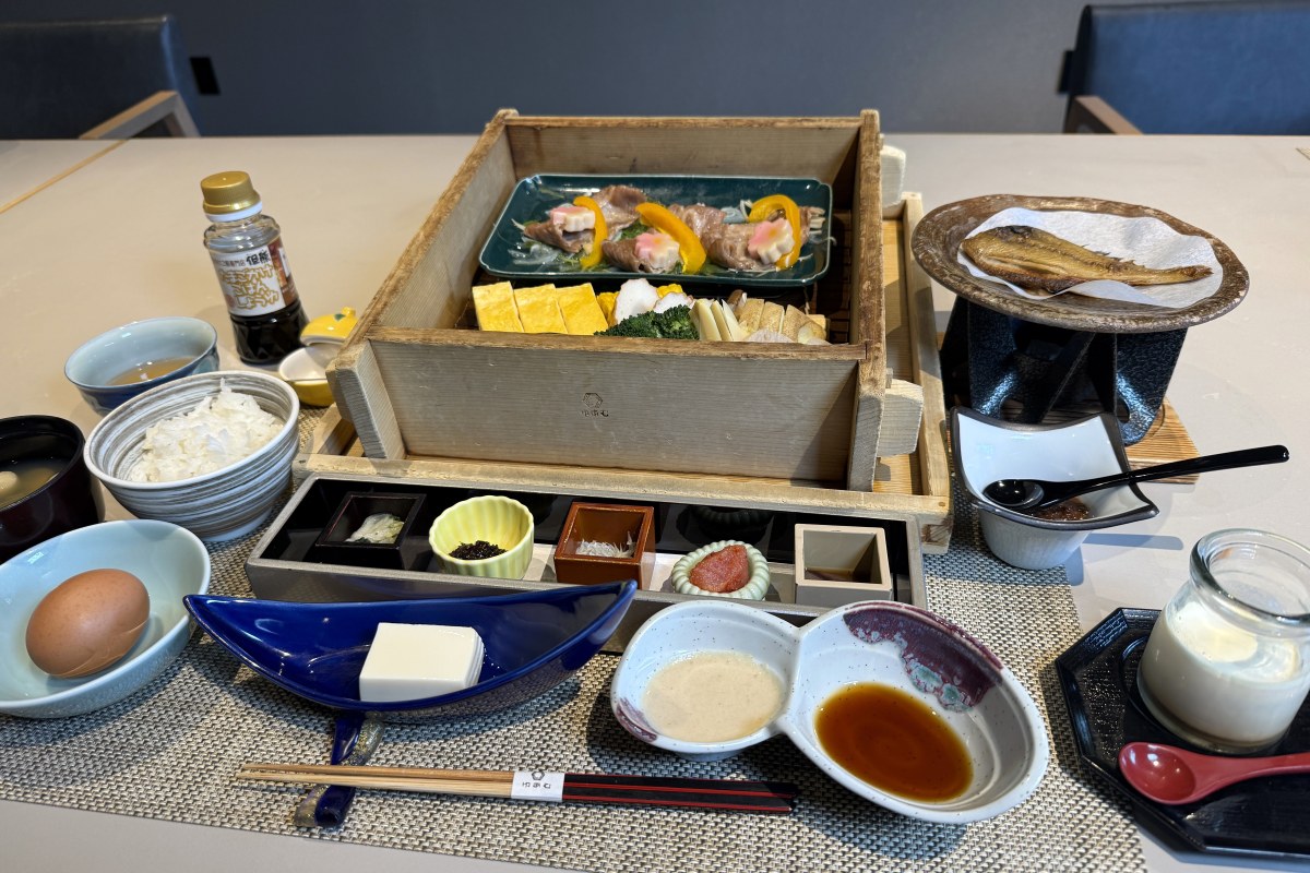 山陰湯村温泉 湧泉の宿 ゆあむの朝食