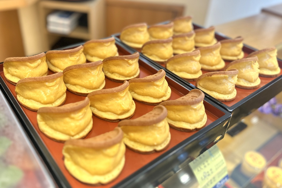 出石 湖月堂 本店のワッフル