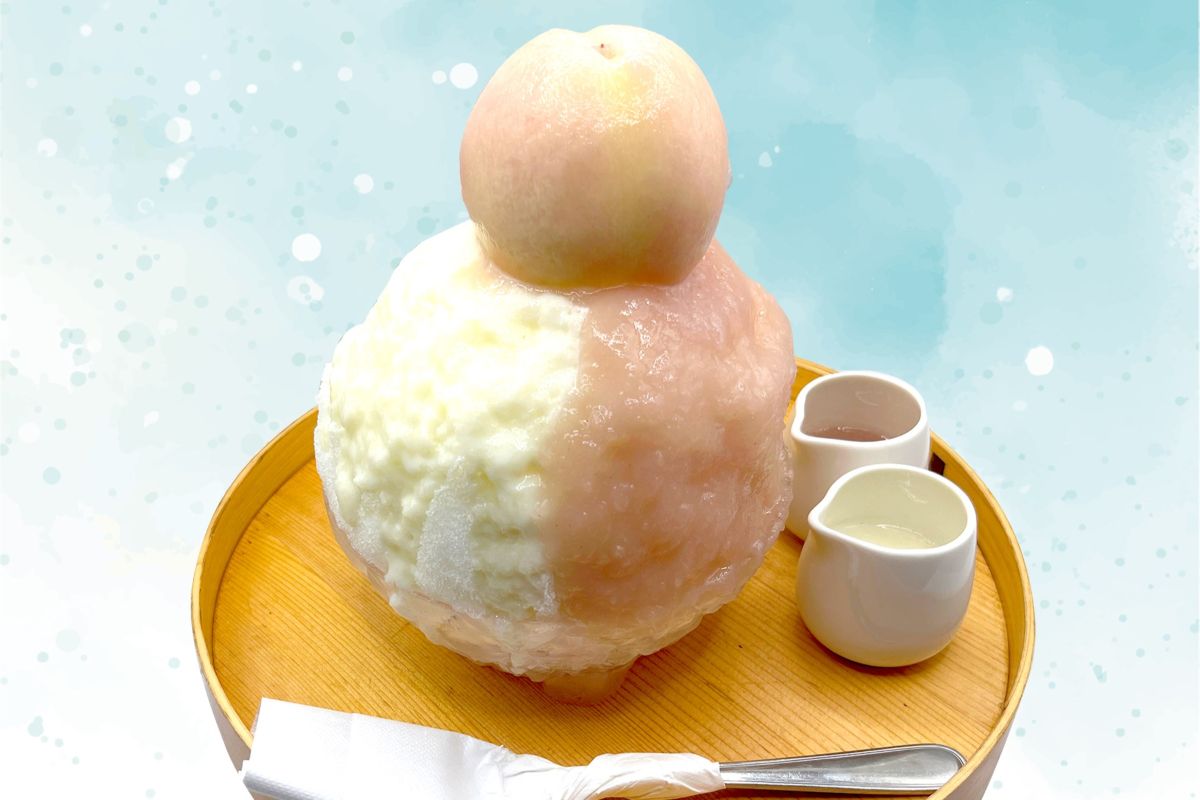 あら川の桃を丸ごと1玉！かき氷専門店「しろいくも」が梅田にオープン