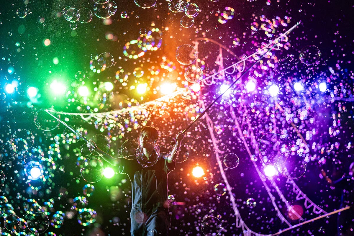 夜空に100万個のシャボン玉！「蜻蛉池ナイトバブルフェス」岸和田で7月開催