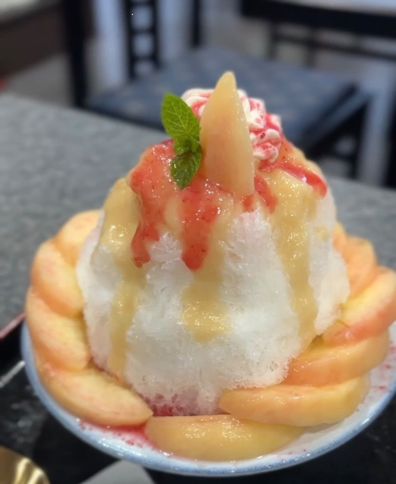カフェビッグゲイトの桃尽くし