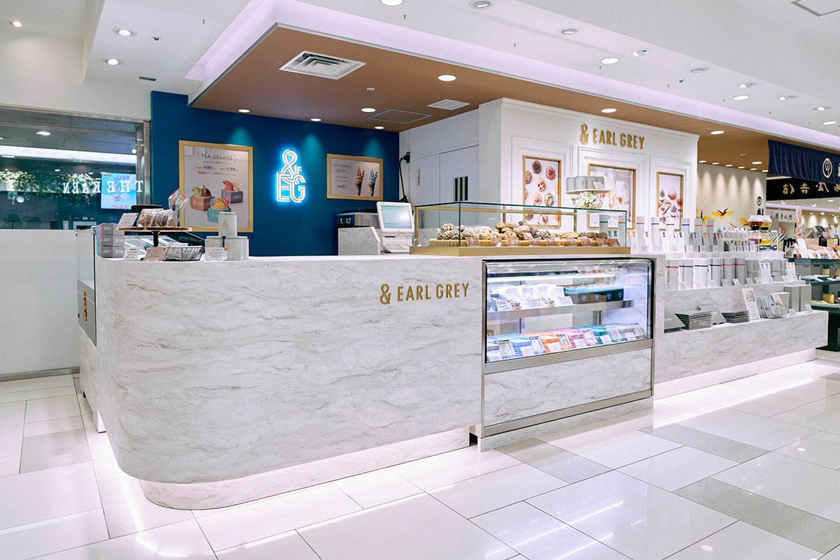 アンドアールグレイ梅田店の店内