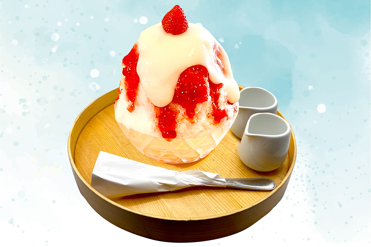 かき氷やわもちいちご大福