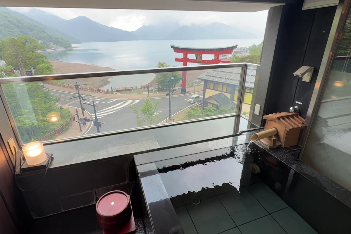 ホテル花庵の展望風呂