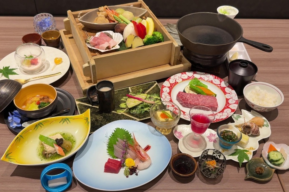ホテル花庵の夏の夕食
