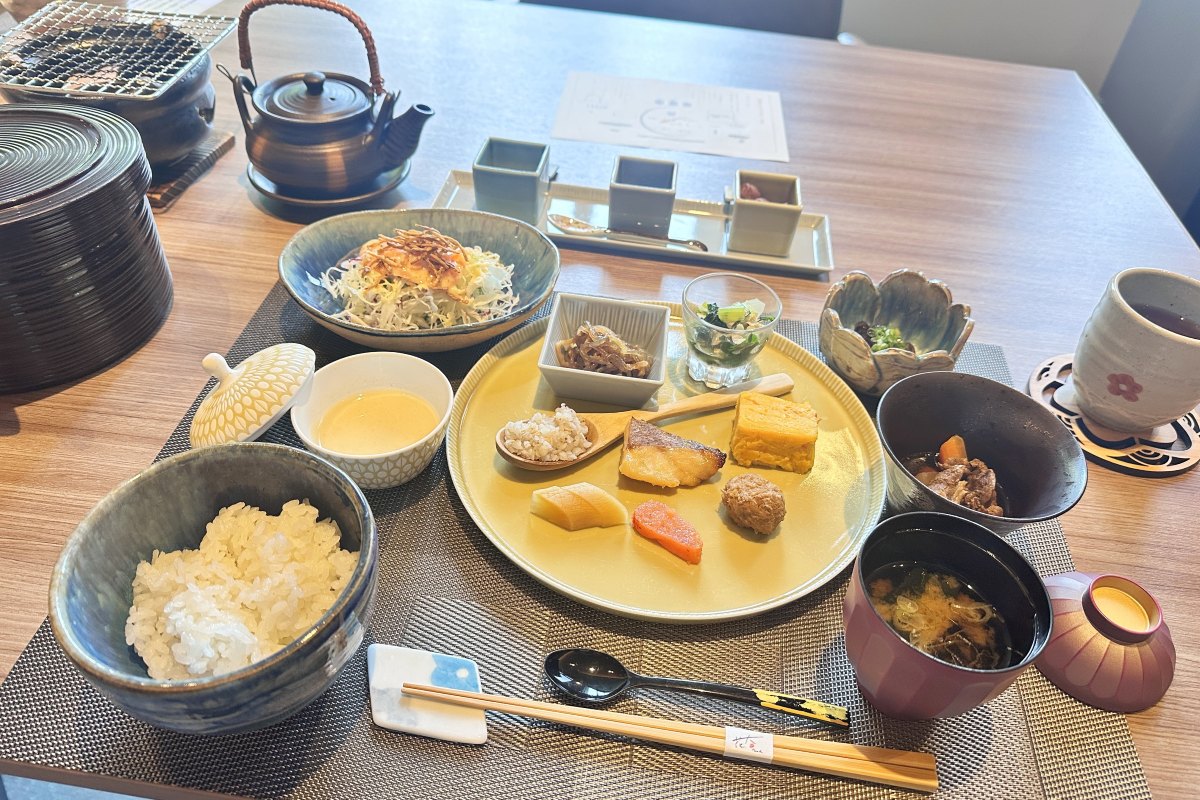 ホテル花庵の朝食