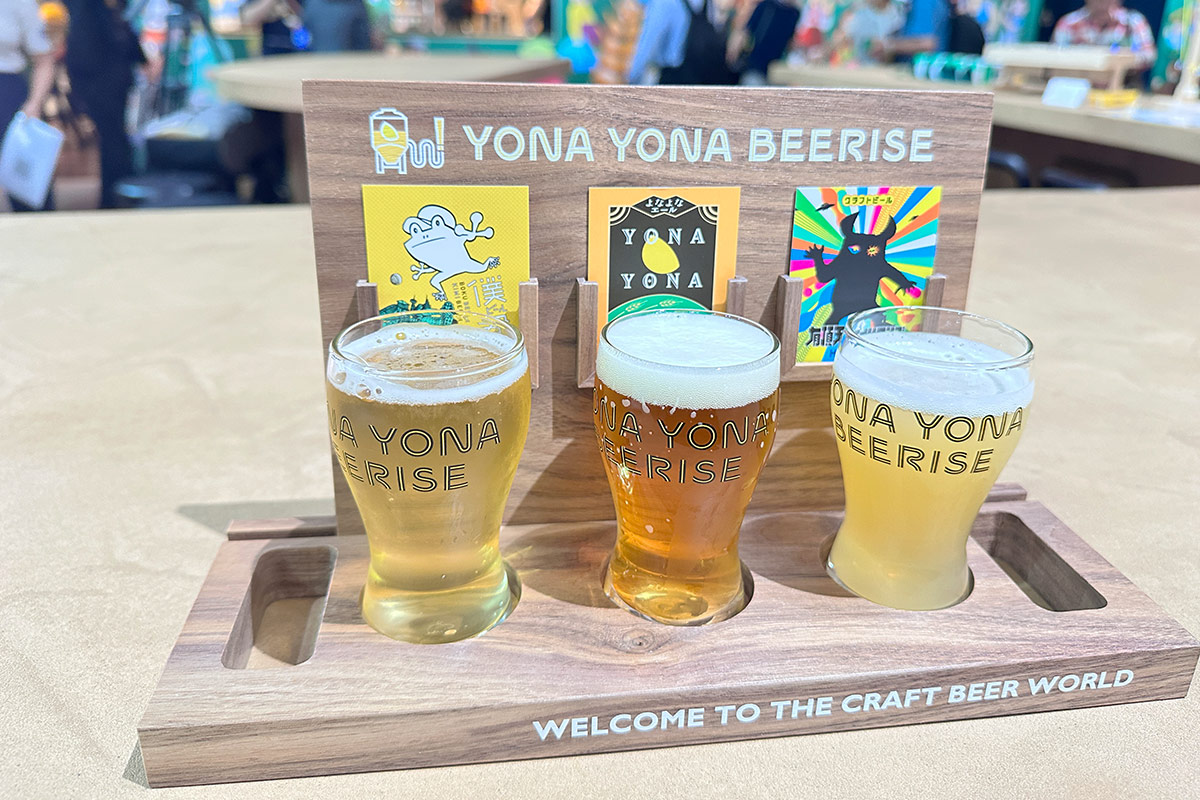 クラフトビールの飲み比べ