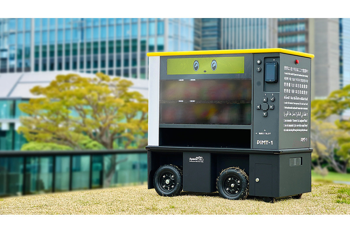ドリンクを販売する移動型無人販売ロボット