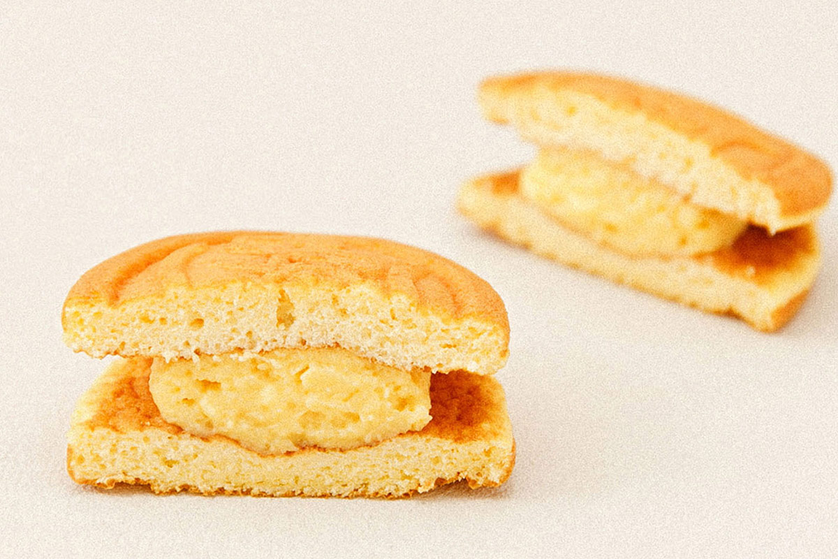 ワッフルの断面