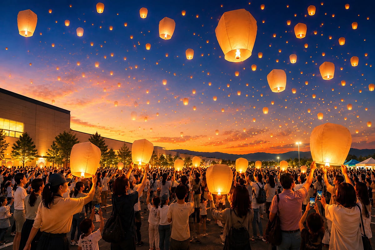 【滋賀竜王】約500個のランタンが夜空へ！秋の特別イベント開催