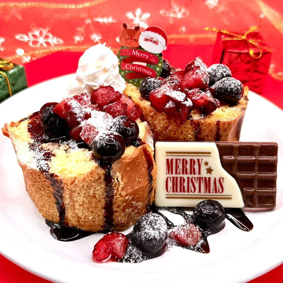 クリスマスのフレンチトースト