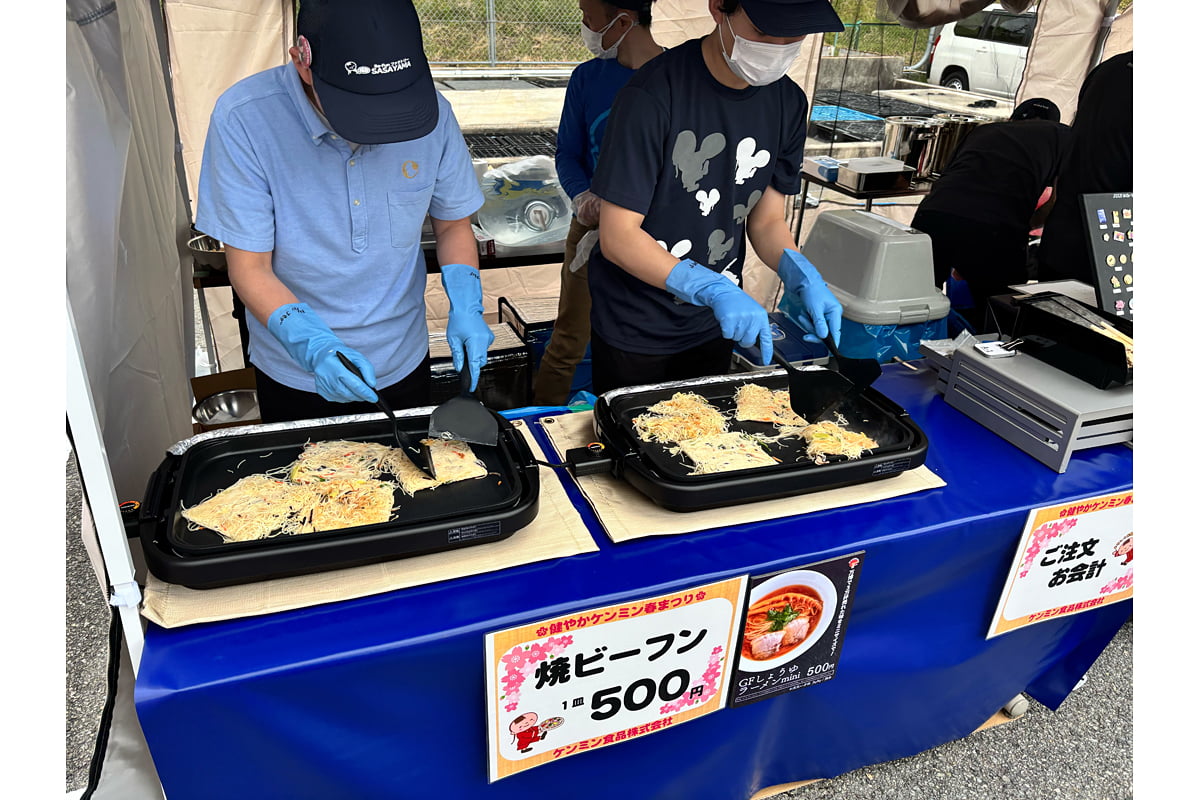 焼きビーフンの屋台